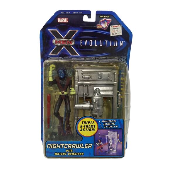NEW MARVEL X-MEN EVOLUTION NIGHTCRAWLER WITH MUTANT GYMCISOR ACTION FIGURE! a160 - Picture 1 of 6